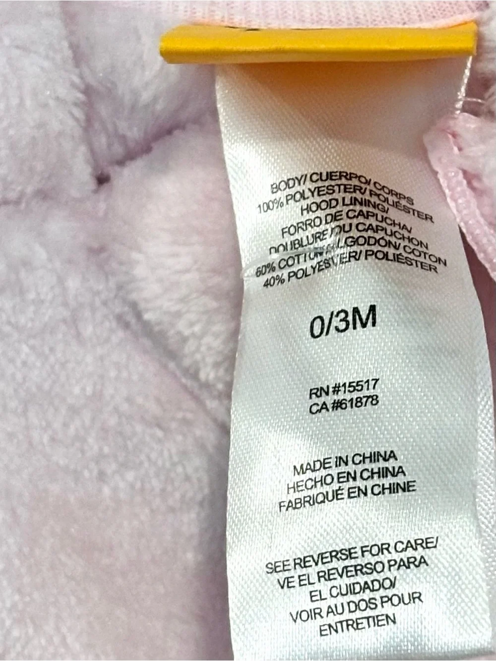 Disney WINNIE THE POOH Piglet Pink One Piece Footie Hood SIZE 0/3 Month NEW